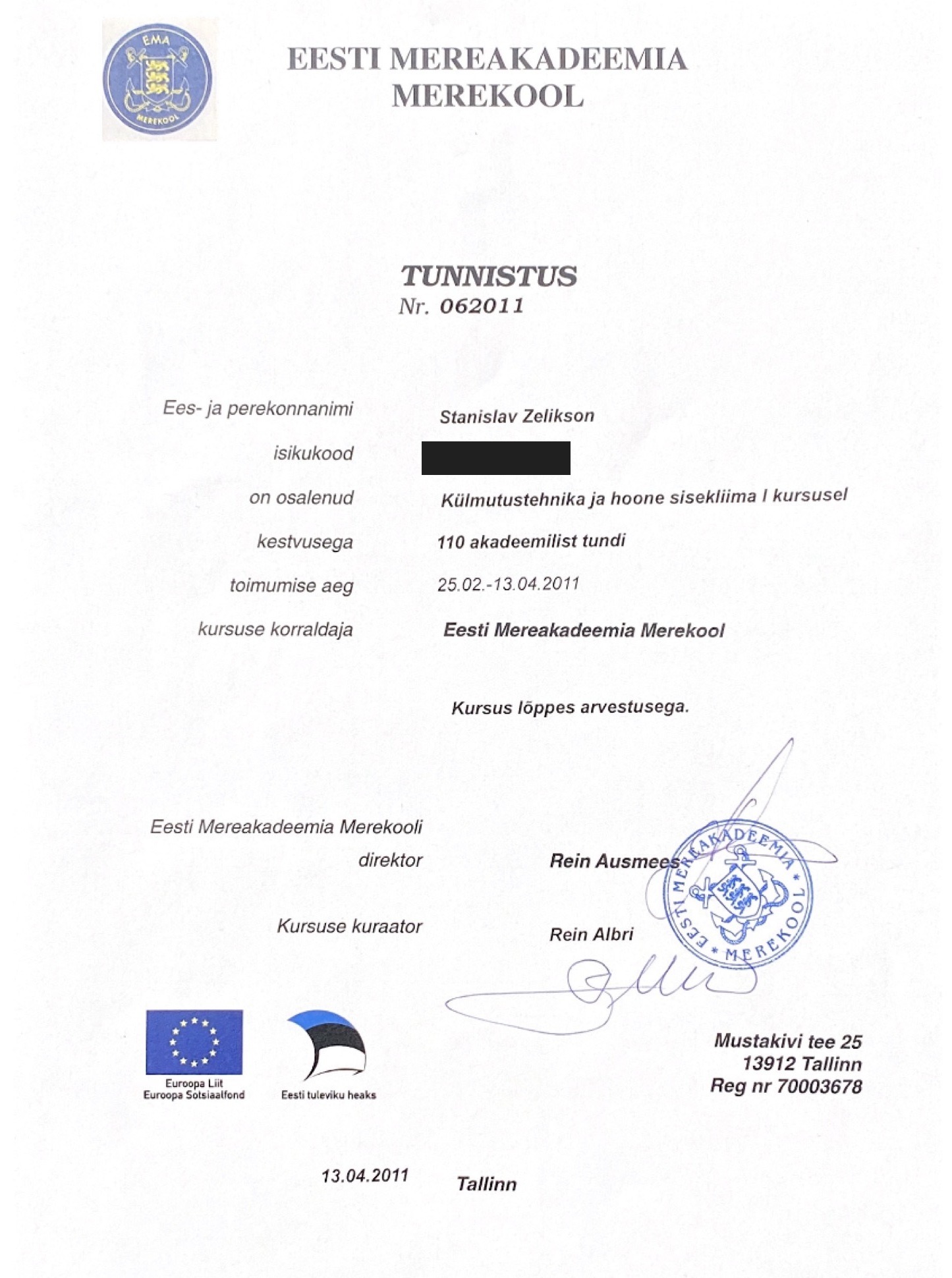 Stanislav Zelikson — Külmutustehnika ja hoone sisekliima I